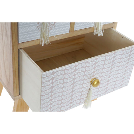 Nachttisch DKD Home Decor natürlich Gold Paulonia-Holz 35 x 26 x 61 cm