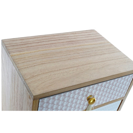 Nachttisch DKD Home Decor natürlich Gold Paulonia-Holz 35 x 26 x 61 cm