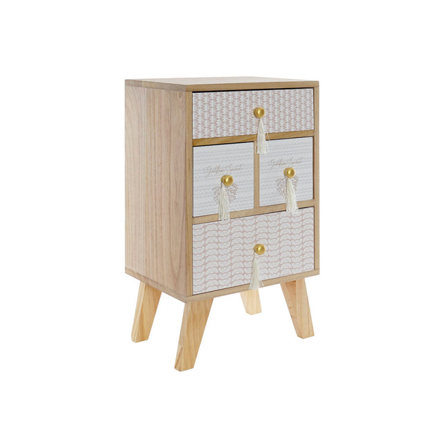 Nachttisch DKD Home Decor natürlich Gold Paulonia-Holz 35 x 26 x 61 cm