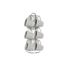 Satz mit Tassen- und Tellern DKD Home Decor Metall Weiß Steingut 90 ml