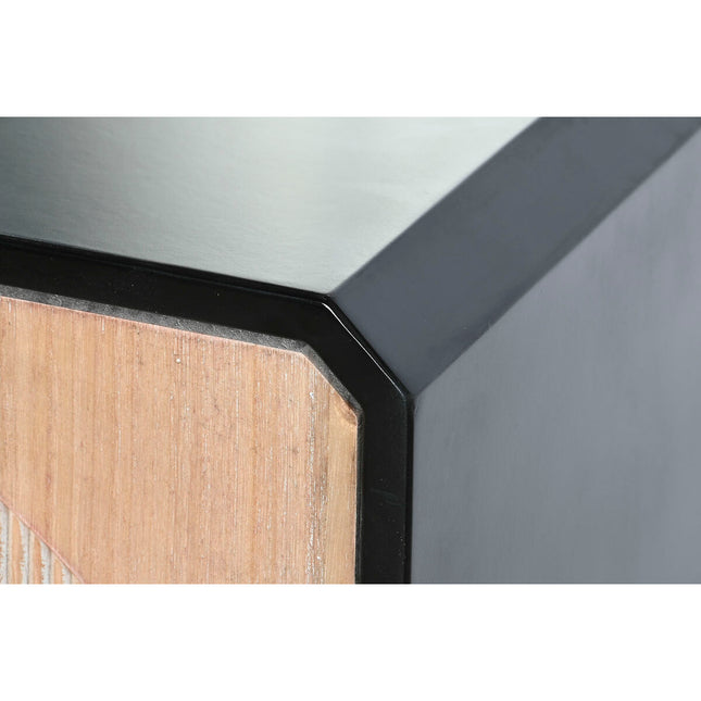 Nachttisch DKD Home Decor 48 x 35 x 66 cm natürlich Schwarz Holz