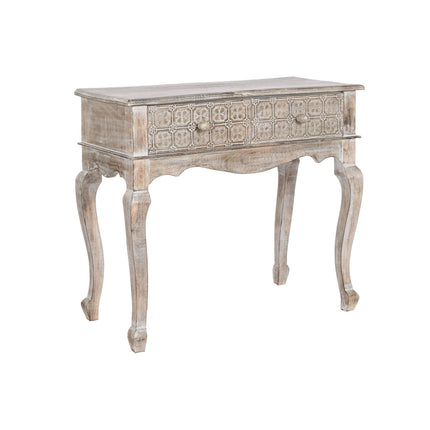 Beistellmöbel DKD Home Decor Weiß Braun Mango-Holz 91 x 42 x 81 cm