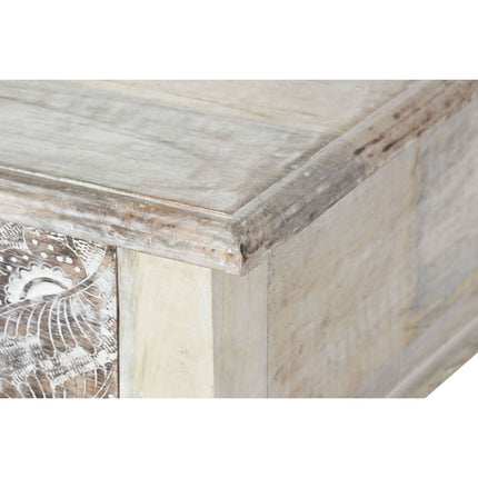Beistelltisch DKD Home Decor 91 x 42 x 81 cm natürlich Weiß Mango-Holz