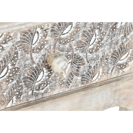 Beistelltisch DKD Home Decor 91 x 42 x 81 cm natürlich Weiß Mango-Holz