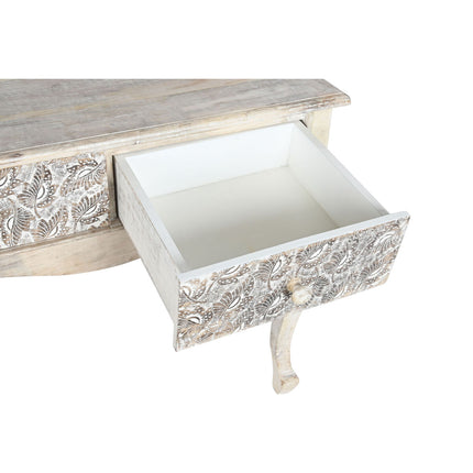 Beistelltisch DKD Home Decor 91 x 42 x 81 cm natürlich Weiß Mango-Holz