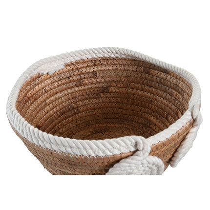 Tischdekoration DKD Home Decor 30 x 30 x 14 cm natürlich Weiß Boho
