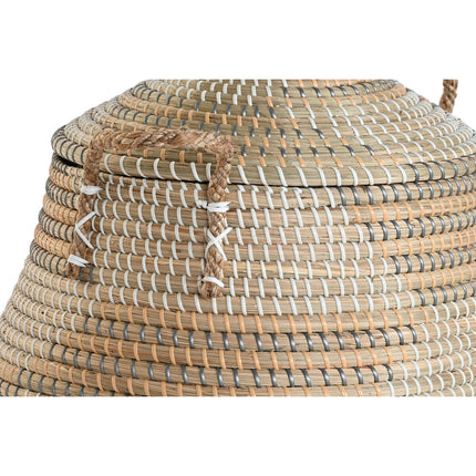 Korb-Set DKD Home Decor 46 x 46 x 56 cm Tropical Seegras