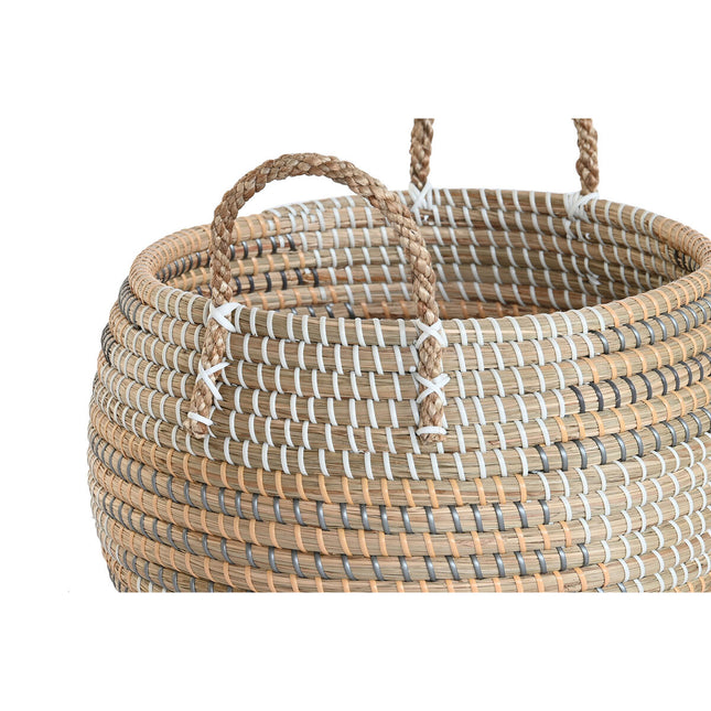 Korb-Set DKD Home Decor Tropical Seegras 40 x 40 x 24 cm