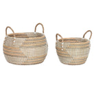 Korb-Set DKD Home Decor Tropical Seegras 40 x 40 x 24 cm