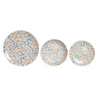 Geschirr-Set DKD Home Decor 26,5 x 26,5 x 2,6 cm Porzellan Bunt 18 Stücke