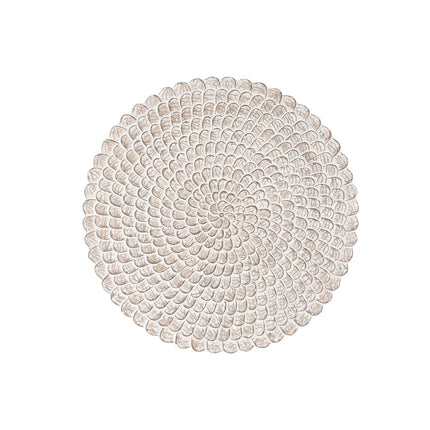 Wanddekoration DKD Home Decor Antiker Finish natürlich 120 x 3 x 120 cm Weiß Indianer