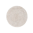 Wanddekoration DKD Home Decor Antiker Finish natürlich 120 x 3 x 120 cm Weiß Indianer