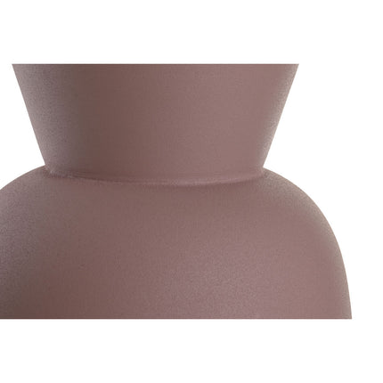 Vase DKD Home Decor 19 x 19 x 51,5 cm Beige Rosa Eisen (2 Stück)