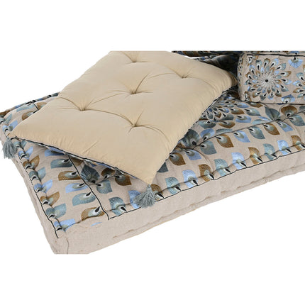 Gartenstuhl DKD Home Decor 155 x 76 x 65 cm 150 x 76 x 20 cm Beige Blau