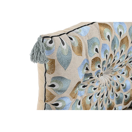 Sessel DKD Home Decor Blau Beige 90 x 55 x 18 cm