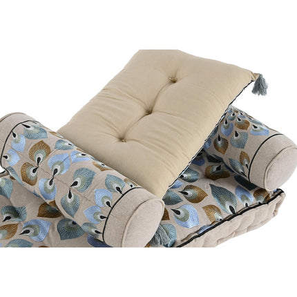 Sessel DKD Home Decor Blau Beige 90 x 55 x 18 cm