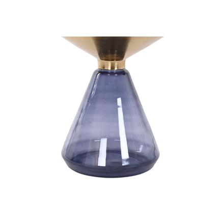Beistelltisch DKD Home Decor 40,5 x 40,5 x 49 cm Kristall Blau Gold Eisen