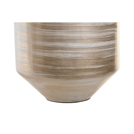 Vase DKD Home Decor Kristall Aluminium Bunt 15 x 15 x 52 cm Moderne