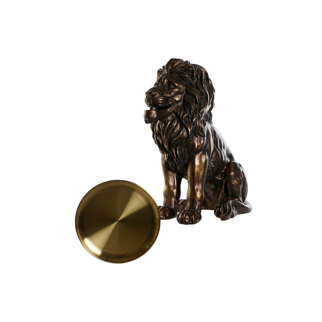 Deko-Figur DKD Home Decor 51,5 x 27 x 63 cm Löwe Kupfer