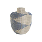 Vase DKD Home Decor 40 x 40 x 48 cm natürlich Blau Seegras Mediterraner