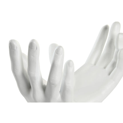 Deko-Figur DKD Home Decor 25 x 15 x 23 cm Weiß Hände