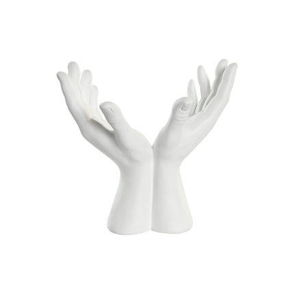 Deko-Figur DKD Home Decor 25 x 15 x 23 cm Weiß Hände