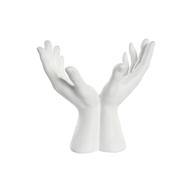 Deko-Figur DKD Home Decor 25 x 15 x 23 cm Weiß Hände