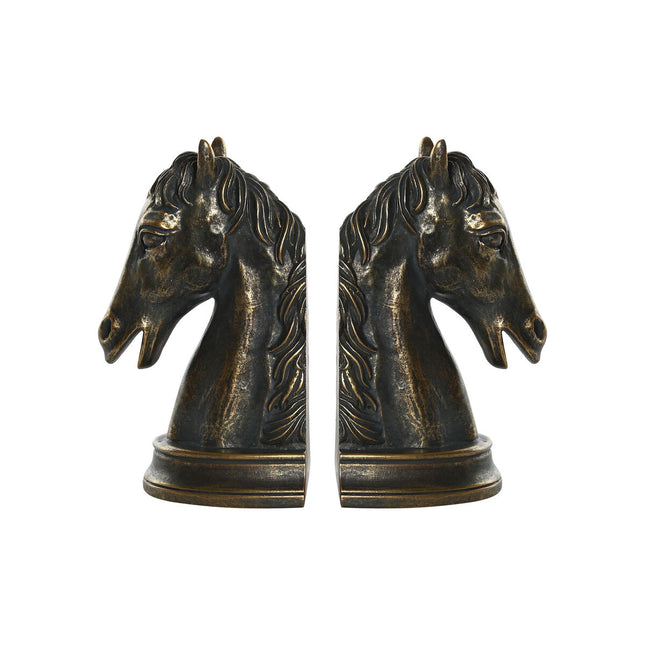 Bogstøtte DKD Home Decor 23 x 9 x 19 cm Pferd Harz