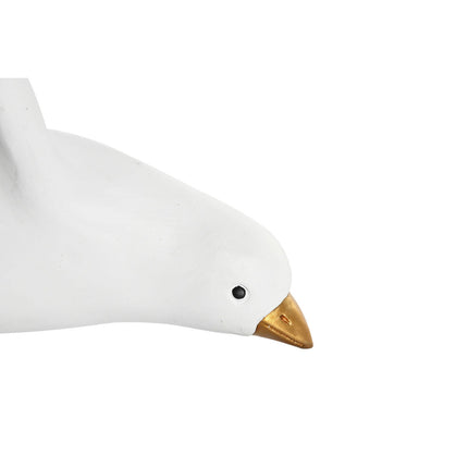 Deko-Figur DKD Home Decor 28 x 4,5 x 23 cm Weiß Romantisch (2 Stück)