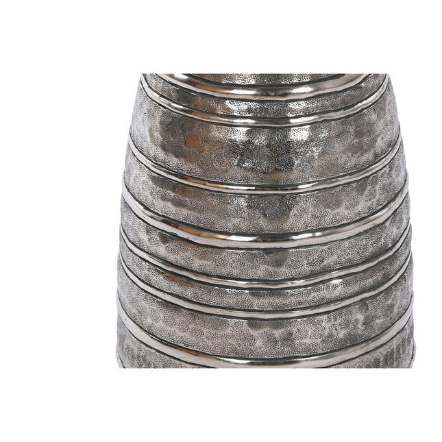 Vase DKD Home Decor 24 x 24 x 67 cm Antiker Finish Silberfarben Gold Aluminium Moderne (2 Stück)