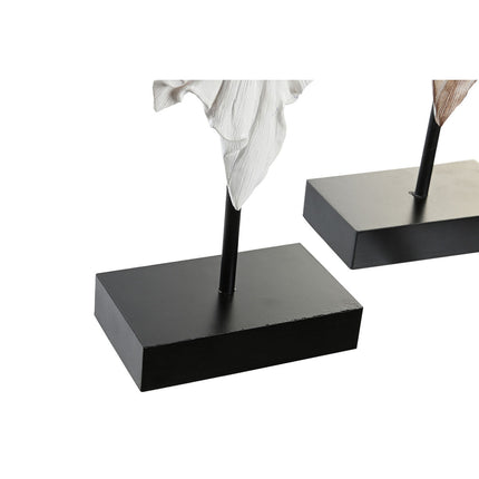 Deko-Figur DKD Home Decor 21 x 7,5 x 38,5 cm Beige Gold Braun Weiß Kolonial Afrikanerin (2 Stück)