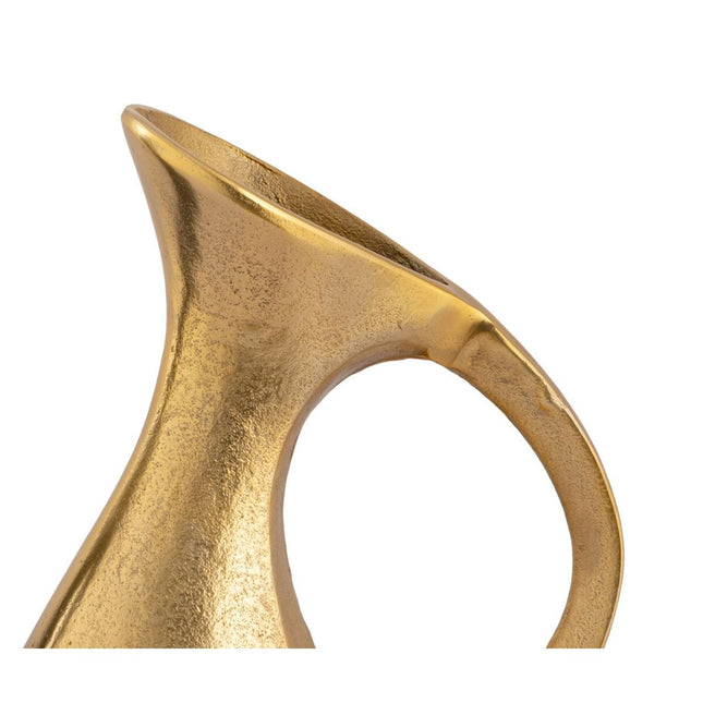 Vase DKD Home Decor 24 x 11 x 42 cm Schwarz Gold Aluminium Moderne (2 Stück)