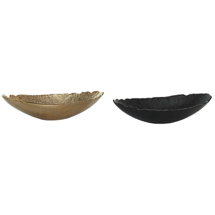 Tischdekoration DKD Home Decor 43 x 20 x 10 cm Schwarz Gold Moderne (2 Stück)