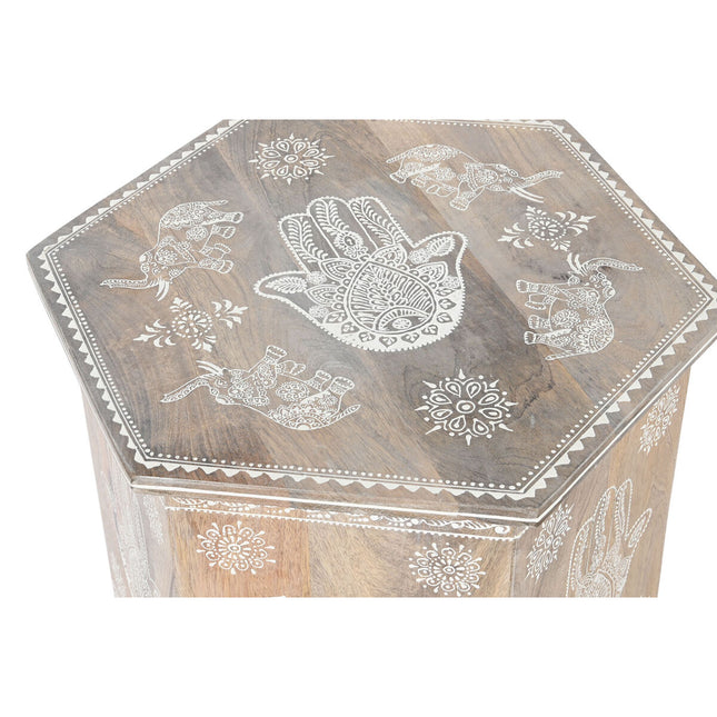 Satz mit 2 Tischen DKD Home Decor natürlich Mango-Holz 48 x 41,5 x 49 cm