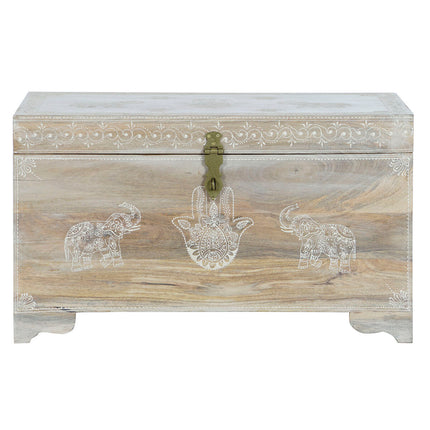 Truhe DKD Home Decor 78 x 43 x 45 cm natürlich Mango-Holz Holz MDF