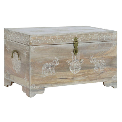 Truhe DKD Home Decor 78 x 43 x 45 cm natürlich Mango-Holz Holz MDF