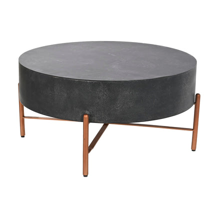 Couchtisch DKD Home Decor Metall Aluminium 90 x 90 x 45 cm Mango-Holz