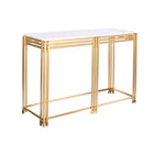 Konsole DKD Home Decor 120 x 40 x 81,5 cm Gold Metall Weiß Marmor