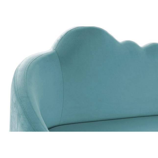 Sofa DKD Home Decor Blau Gold Himmelsblau Metall Wolken Scandi 155 x 75 x 92 cm