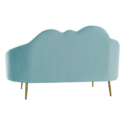 Sofa DKD Home Decor Blau Gold Himmelsblau Metall Wolken Scandi 155 x 75 x 92 cm