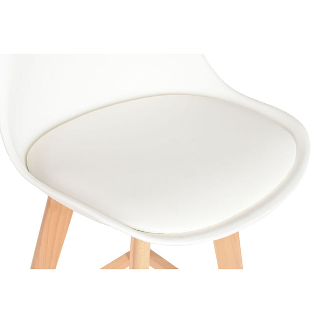 Hocker DKD Home Decor 48,5 x 55 x 109 cm Weiß Buche
