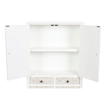 Anrichte DKD Home Decor Weiß Tanne Holz MDF 63 x 26 x 100 cm