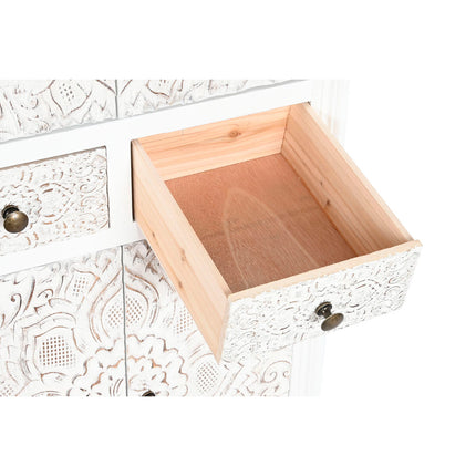 Schrank DKD Home Decor 50 x 29 x 121 cm Tanne Weiß Holz MDF