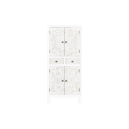 Schrank DKD Home Decor 50 x 29 x 121 cm Tanne Weiß Holz MDF