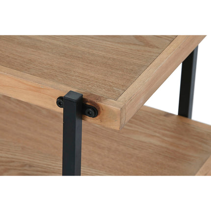 Regal DKD Home Decor 80 x 34 x 80 cm Schwarz Metall Braun Holz MDF