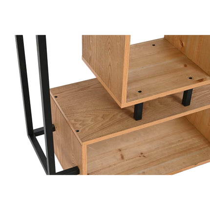 Regal DKD Home Decor 80 x 34 x 80 cm Schwarz Metall Braun Holz MDF