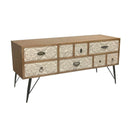 TV-Möbel DKD Home Decor 120 x 40 x 61 cm Tanne natürlich Metall Weiß