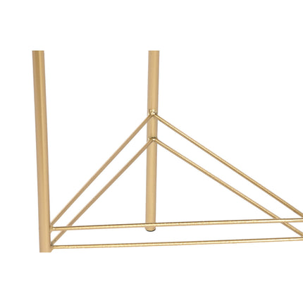 Satz Blumentöpfe DKD Home Decor Schwarz Gold Metall 30 x 30 x 70 cm