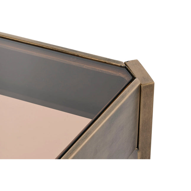 Couchtisch DKD Home Decor 102 x 62 x 53 cm Kristall Metall Aluminium