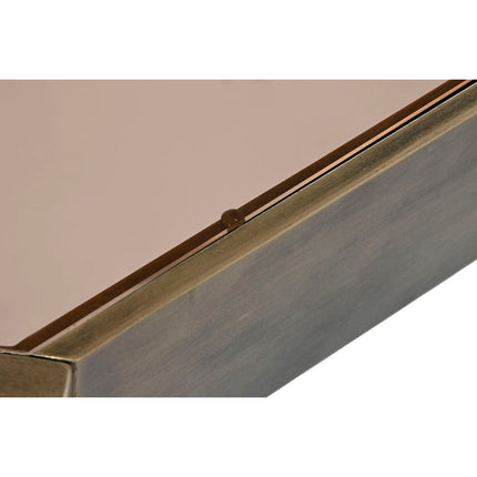 Couchtisch DKD Home Decor 102 x 62 x 53 cm Kristall Metall Aluminium